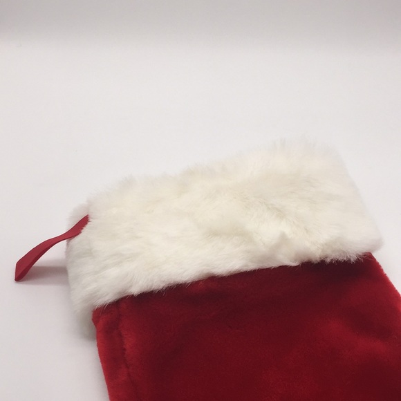 Christmas Stocking Velvet with Faux Fur Cuff 18” - Picture 2 of 7